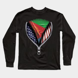 Eritrean Flag  Eritrea Flag Australian Flag Ripped Open - Gift for Eritrean From Eritrea Long Sleeve T-Shirt